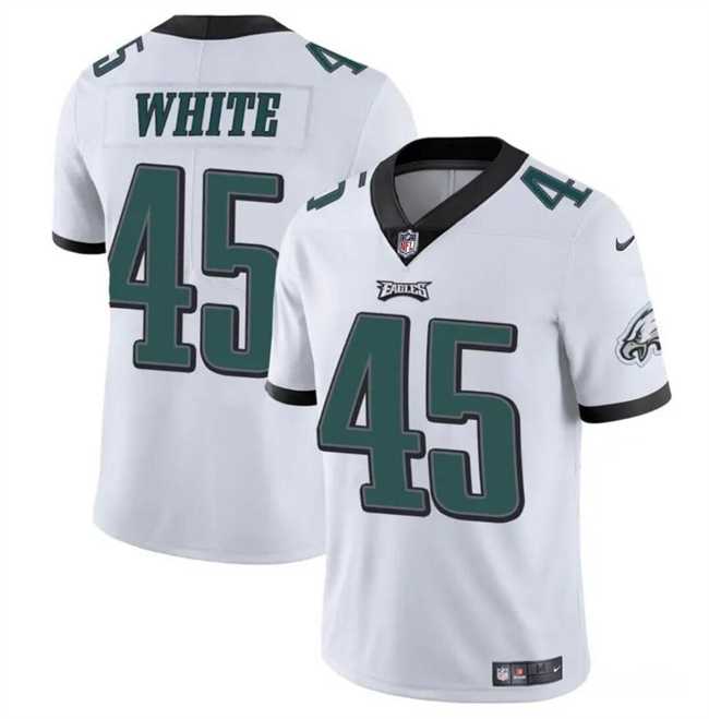 Men & Women & Youth Philadelphia Eagles #45 Devin White White Vapor Untouchable Limited Stitched Jersey